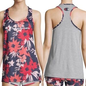 Champion Reversible Floral Mesh Tank Top